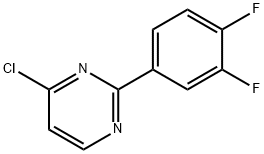 4-Chloro-2-(3,4-difluorophenyl)pyrimidine 구조식 이미지