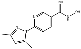 6-(3,5-dimethyl-1H-pyrazol-1-yl)-N'-hydroxypyridine-3-carboximidamide 구조식 이미지