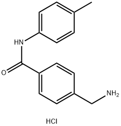 4-(aminomethyl)-N-(4-methylphenyl)benzamide 구조식 이미지