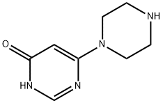 4-Hydroxy-6-(piperazin-1-yl)pyrimidine Structure