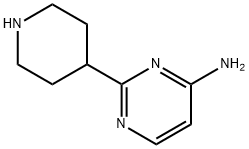 4-Amino-2-(piperidin-4-yl)pyrimidine Structure
