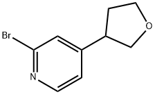 2-Bromo-4-(tetrahydrofuran-3-yl)pyridine Structure