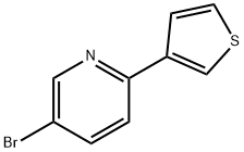 3-Bromo-6-(3-thienyl)pyridine 구조식 이미지