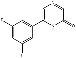 2-Hydroxy-6-(3,5-difluorophenyl)pyrazine Structure