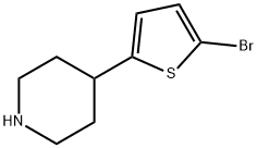 4-(5-Bromo-2-thienyl)-Piperidine 구조식 이미지