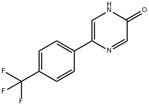 5-(4-Trifluoromethylphenyl)-2-hydroxypyrazine 구조식 이미지