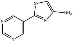 4-Amino-2-(5-pyrimidyl)thiazole 구조식 이미지
