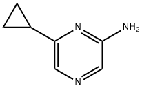 2-Amino-6-(cyclopropyl)pyrazine 구조식 이미지