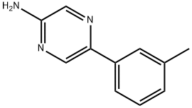 2-Amino-5-(3-tolyl)pyrazine Structure