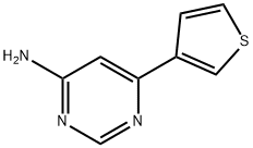 4-Amino-6-(3-thienyl)pyrimidine Structure