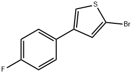 2-Bromo-4-(4-fluorophenyl)thiophene 구조식 이미지