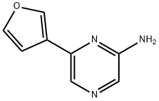 2-Amino-6-(3-furyl)pyrazine 구조식 이미지