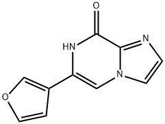 8-Hydroxy-6-(3-furyl)imidazo[1,2-a]pyrazine Structure