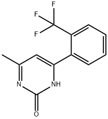 2-Hydroxy-6-(2-trifluoromethylphenyl)-4-methylpyrimidine Structure