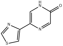 2-Hydroxy-5-(4-thiazolyl)pyrazine Structure