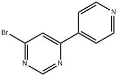 4-Bromo-6-(4-pyridyl)pyrimidine 구조식 이미지