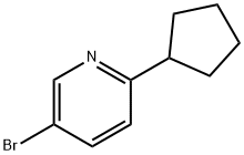 3-Bromo-6-(cyclopentyl)pyridine Structure