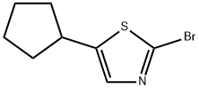 2-Bromo-5-(cyclopentyl)thiazole 구조식 이미지