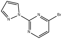 4-Bromo-2-(1H-pyrazol-1-yl)pyrimidine 구조식 이미지