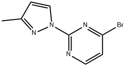 4-Bromo-2-(3-methyl-1H-pyrazol-1-yl)pyrimidine Structure