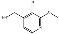 4-Pyridinemethanamine, 3-chloro-2-methoxy- 구조식 이미지