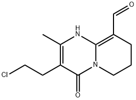 3-(2-chloroethyl)-2-methyl-4-oxo-1,6,7,8-tetrahydro-4H-pyrido[1,2-a]pyrimidine-9-carbaldehyde Structure