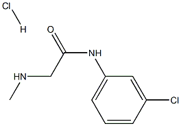 N-(3-chlorophenyl)-2-(methylamino)acetamide hydrochloride 구조식 이미지