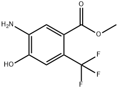 Methyl 5-amino-4-hydroxy-2-(trifluoromethyl)benzoate Structure