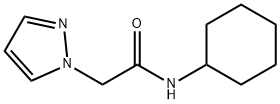 N-cyclohexyl-2-(1H-pyrazol-1-yl)acetamide Structure