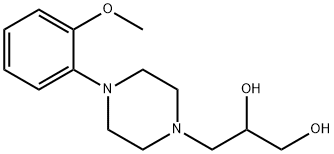 3-(4-(2-methoxyphenyl)piperazin-1-yl)propane-1,2-diol 구조식 이미지
