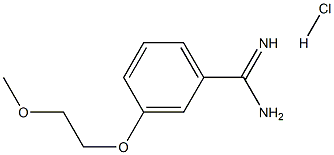 3-(2-methoxyethoxy)benzene-1-carboximidamide hydrochloride Structure