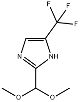 2-(dimethoxymethyl)-4-(trifluoromethyl)-1H-imidazole 구조식 이미지