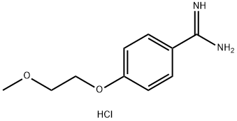 4-(2-methoxyethoxy)benzene-1-carboximidamide hydrochloride 구조식 이미지