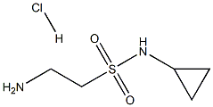 2-amino-N-cyclopropylethanesulfonamide hydrochloride 구조식 이미지