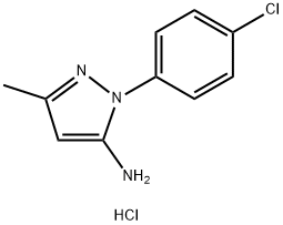 1-(4-CHLOROPHENYL)-3-METHYL-1H-PYRAZOL-5-AMINE HYDROCHLORIDE Structure