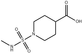 1-(methylsulfamoyl)piperidine-4-carboxylic acid Structure