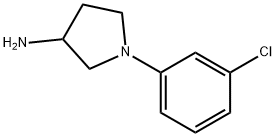 1-(3-chlorophenyl)pyrrolidin-3-amine 구조식 이미지