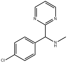 [(4-chlorophenyl)(pyrimidin-2-yl)methyl](methyl)amine Structure