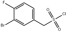 (3-bromo-4-fluorophenyl)methanesulfonyl chloride Structure