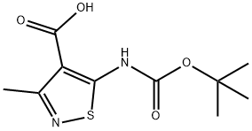 5-{[(tert-butoxy)carbonyl]amino}-3-methyl-1,2-thiazole-4-carboxylic acid Structure