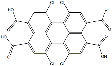 3,4,9,10-Perylenetetracarboxylic acid, 1,6,7,12-tetrachloro- 구조식 이미지