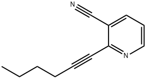 2-Hex-1-ynyl-nicotinonitrile Structure