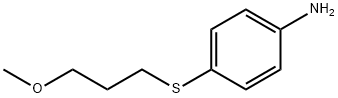 4-[(3-methoxypropyl)sulfanyl]aniline Structure