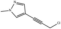 4-(3-chloroprop-1-yn-1-yl)-1-methyl-1H-pyrazole Structure