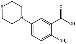 2-amino-5-(thiomorpholin-4-yl)benzoic acid Structure