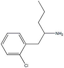 1-(2-CHLOROPHENYL)PENTAN-2-AMINE Structure
