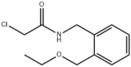 2-chloro-N-{[2-(ethoxymethyl)phenyl]methyl}acetamide Structure