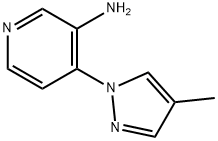 3-AMINO-4-(4-METHYL-1H-PYRAZOL-1-YL)PYRIDINE Structure