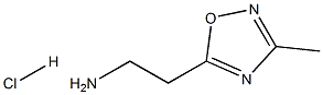 [2-(3-methyl-1,2,4-oxadiazol-5-yl)ethyl]amine hydrochloride Structure