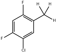 2,4-Difluoro-5-(methyl-d3)-chlorobenzene 구조식 이미지